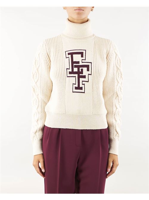 College-style wool turtleneck top Elisabetta Franchi ELISABETTA FRANCHI | Sweater | MK92M47E2CM8